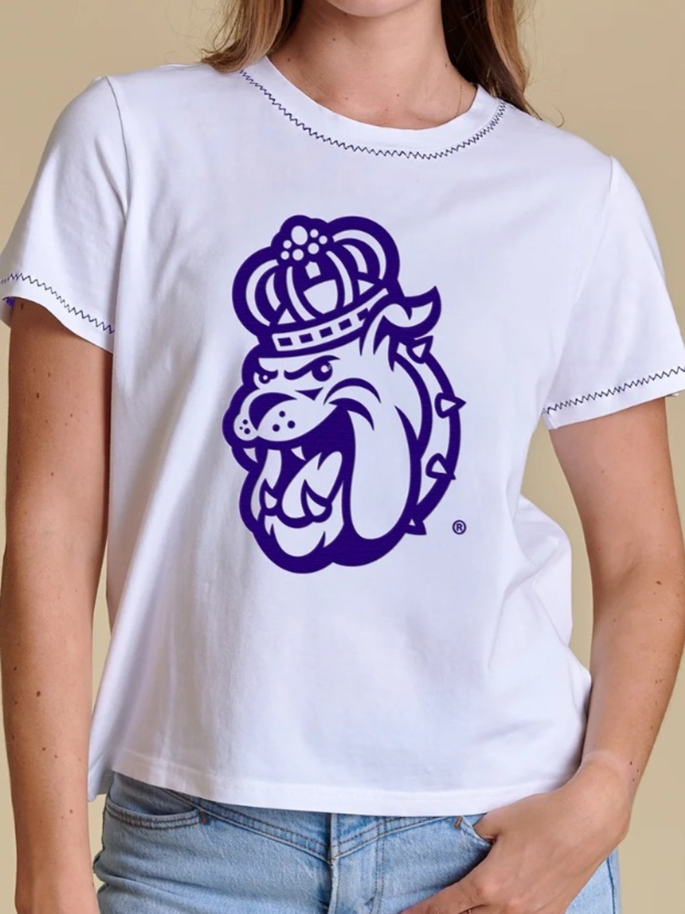 Stewart Simmons James Madison University Short Sleeve Duke Dog Tee XL NWT